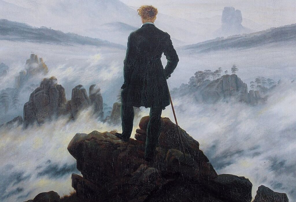 El caminante sobre el mar de nubes (Friedrich)